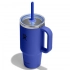 946 ML TRAVEL TUMBLER WITH CLEAR LID IN CAPRI BLUE