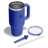 946 ML TRAVEL TUMBLER WITH CLEAR LID IN CAPRI BLUE