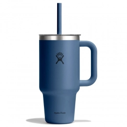 946 ML TRAVEL TUMBLER WITH CLEAR LID IN HARBOR BLUE