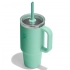 946 ML TRAVEL TUMBLER WITH CLEAR LID IN MERMAID GREEN