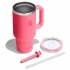 946 ML TRAVEL TUMBLER WITH CLEAR LID IN POPSTAR PINK