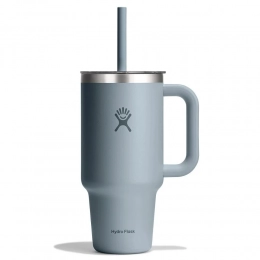 946 ML TRAVEL TUMBLER WITH CLEAR LID IN SHALE GRAY