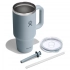 946 ML TRAVEL TUMBLER WITH CLEAR LID IN SHALE GRAY