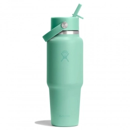 946 ML WIDE FLEX STRAW TRAVEL BOTTLE IN MERMAID GREEN