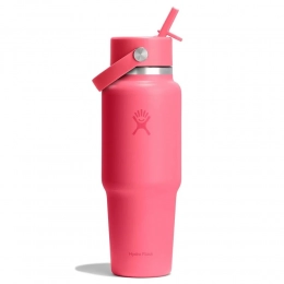 946 ML WIDE FLEX STRAW TRAVEL BOTTLE IN POPSTAR PINK