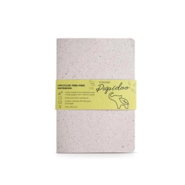 Блокнот А5 в органической обложке из помета слона