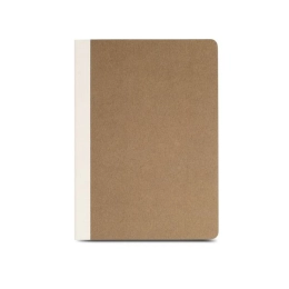 A5 Notebook with Natural Cardboard Cover / Eco-flora