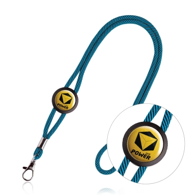 
                                            Adjustable lanyard with a carabiner
                                            