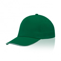 Cap with visor, brushed cotton