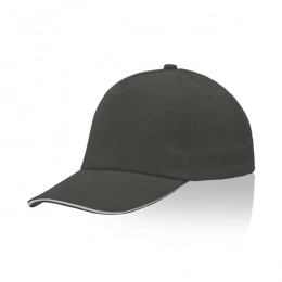 Cap with visor, brushed cotton