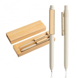 Writing set made of bamboo fiber