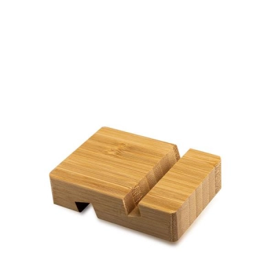 
                                                A bamboo stand for a mobile device
                                                
