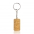 A cork-shaped keyring