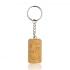 A cork-shaped keyring