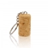 A cork-shaped keyring