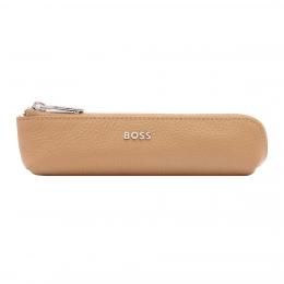 Classic Grained Camel Writing Case