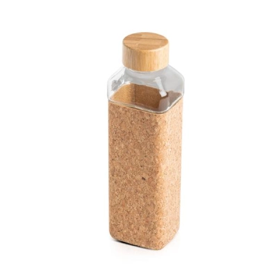 
                                            640ml glass bottle with Cork sleeve
                                            