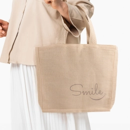 Jute bag with pocket