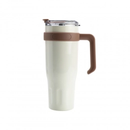 Thermal mug with a straw Vanilla Season