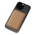 Магнитный чехол для карт для смартфона Magnet Mobile Classic Grained Camel