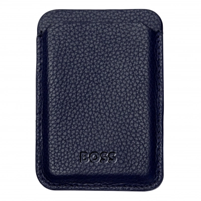 
                                                Магнитный чехол для карт для смартфона Magnet Mobile Classic Grained Navy
                                                