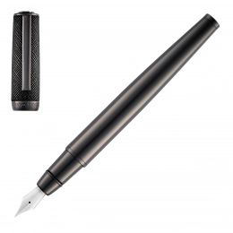 Fountain Pen Double B Saffiano Black