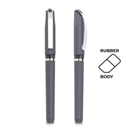 Пластиковая ручка с серебряными деталями