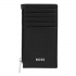 Кошелек для карт с замком Classic Grained Black