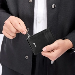 Кошелек для карт с замком Classic Smooth Black