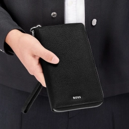 Travel Briefcase Classic Grained Black