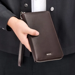 Travel Briefcase Classic Smooth Brown