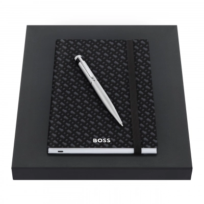 
                                                Подарочный набор Hugo Boss: ручка и блокнот HNH412JL + HSW3674B
                                                