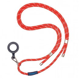 Поводок Dopper Cord серебристо-красный
