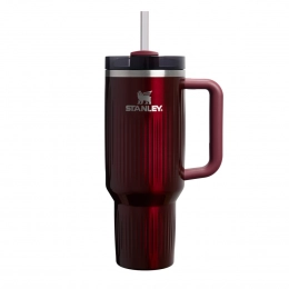 Stanley Quencher H2.O FlowState Tumbler 1.18 л в цвете Garnet Shine - ЛИМИТИРОВАННАЯ СЕРИЯ