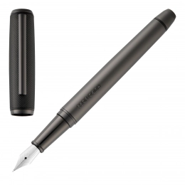 Fountain Pen Pace Black & Gun