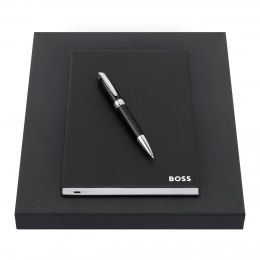 Подарочный набор Hugo Boss: блокнот и ручка - HNH121AL + HSN0014A