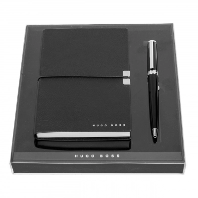 
                                                Подарочный набор HUGO BOSS: ручка и блокнот A6 HNM124AA + HSN2544A
                                                
