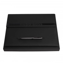 Подарочный набор HUGO BOSS: ручка и папка формата A4 - HDF309A + HSW3784D