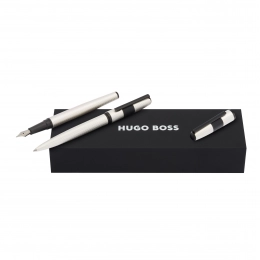 Подарочный набор Hugo Boss: перьевая ручка и шариковая ручка HSQ4832F + HSQ4834F