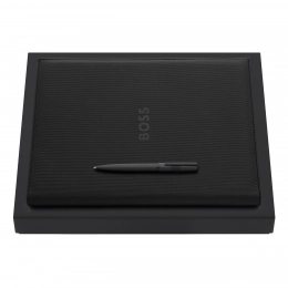 Подарочный набор Hugo Boss: портфель и ручка HDF409A + HSQ4834A