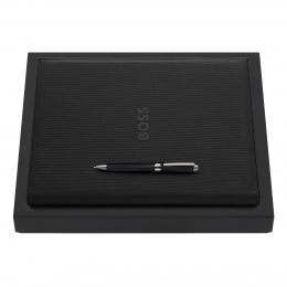 Подарочный набор Hugo Boss: портфель и ручка HDF409A + HSS4614A