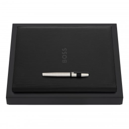 Подарочный набор Hugo Boss: портфель и перьевая ручка HDF409A + HSQ4832F