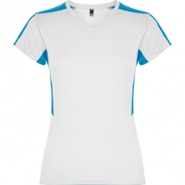 SUZUKA T-SHIRT S/S WHITE/TURQUOISE