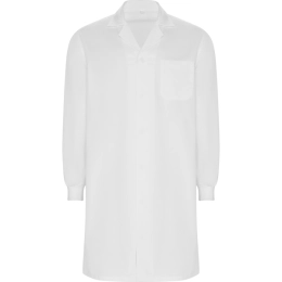 MEDERI CUFF <(>&<)> SNAPS LABCOAT S/XS WHITE