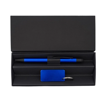 
                                            Couple pen and keychain gift set, blue
                                            
