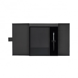 Блокнот Inkoria с набором ручек, черный