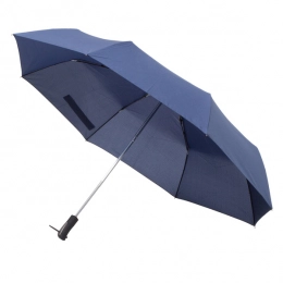 Vernier foldable stormproof umbrella, dark blue