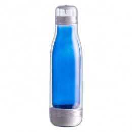520 ml Smart glass bottle with outer tritan wall, blue
