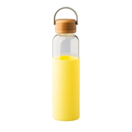 560 ml Vim Booster glass bottle, yellow