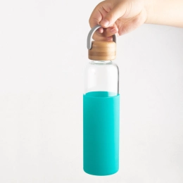 560 ml Vim Booster glass bottle, green